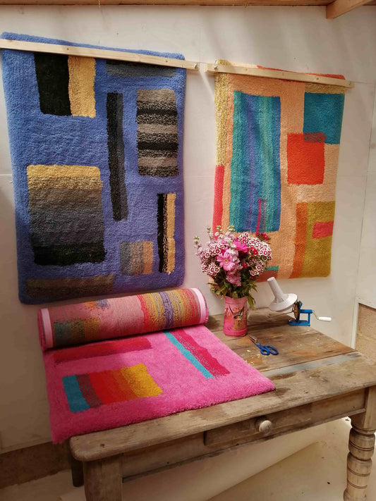 3 ways to hang your studio tuft rug