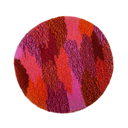 'Anenome' Hand Tufted circular wall hanging