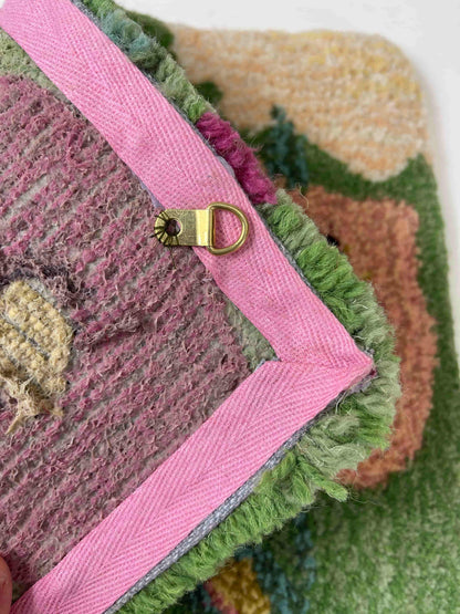 Hand Tufted 'Flower' wall hangings