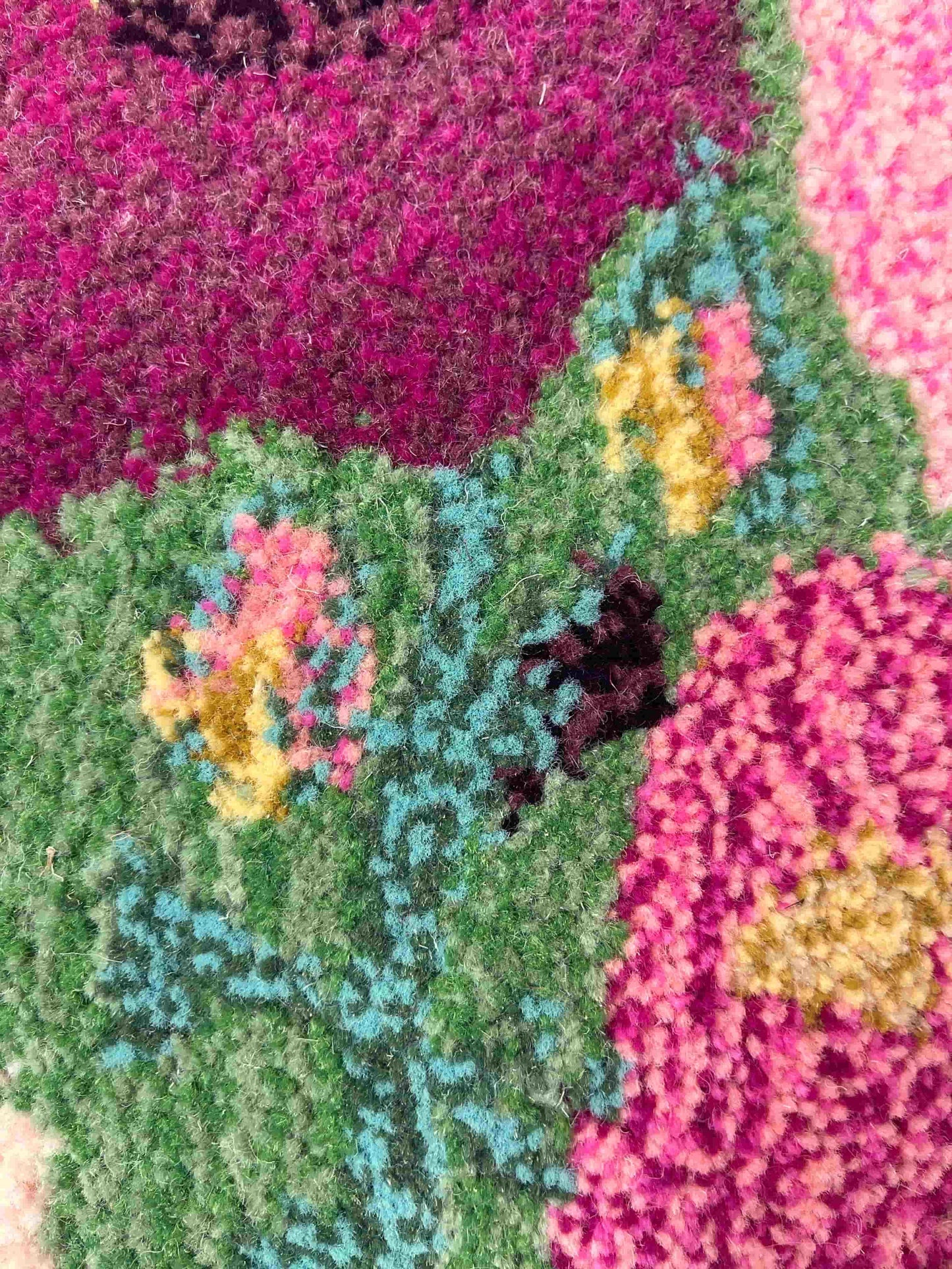 Hand Tufted 'Flower' wall hangings