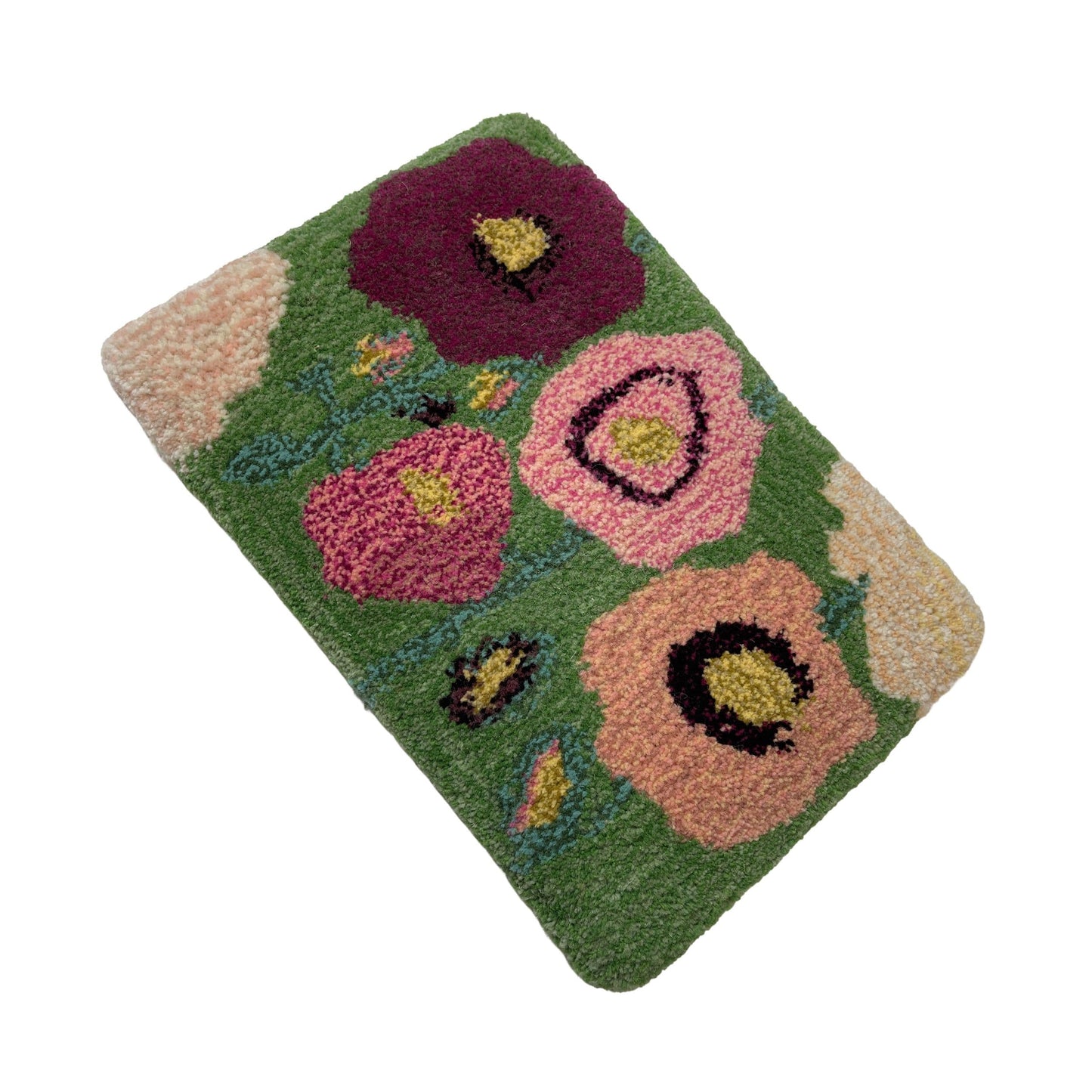 Hand Tufted 'Flower' wall hangings