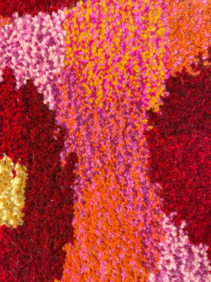 Hand Tufted 'Flower' wall hangings