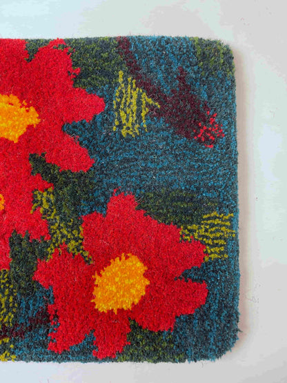 Hand Tufted 'Flower' wall hangings