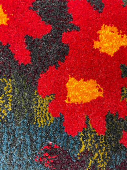 Hand Tufted 'Flower' wall hangings