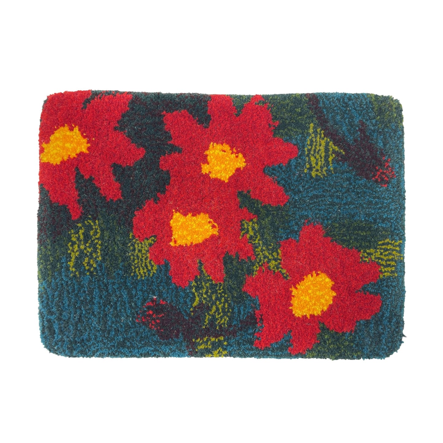 Hand Tufted 'Flower' wall hangings