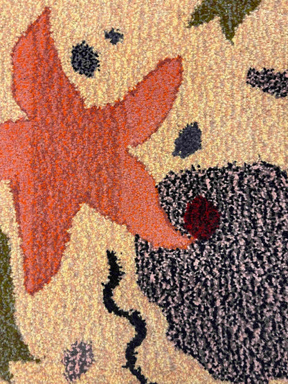 'Seabed' Hand tufted sandy yellow and orange tufted small rug