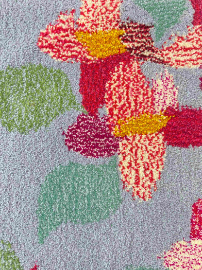 'Rosy' Hand tufted lilac, candy pink and sage green small tufted runner rug