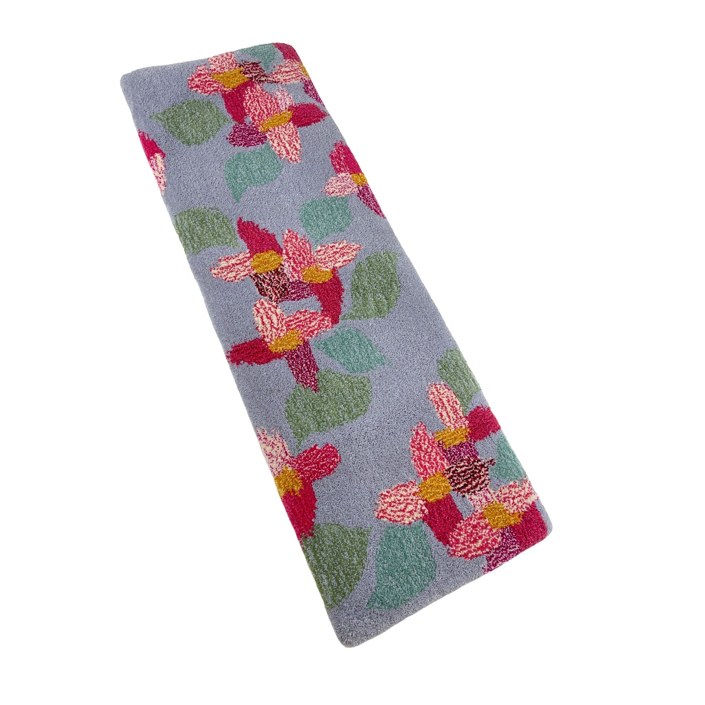 'Rosy' Hand tufted lilac, candy pink and sage green small tufted runner rug