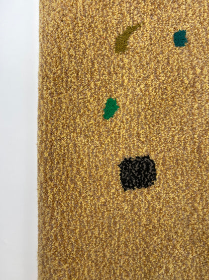 'Seaglass' Hand tufted cream and sandy yellow medium tufted rug